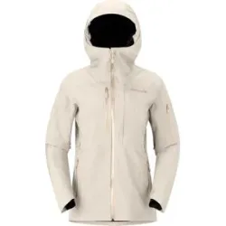 Norrona Wasserfeste Jacke aus GORE-TEX und PrimaLoft® Lofoten Gore-Tex Insulated Jacket W Oatmeal für Damen Größe L Beige
