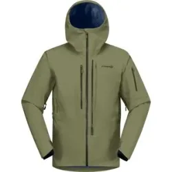 Norrona Wetterschutzjacke aus GORE-TEX® PRO Lofoten Gore-Tex Pro Jacket M Deep Lichen Green für Herren Größe L Khaki