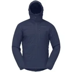 Norrona Isolierende und atmungsaktive Jacke Lyngen Alpha100 Zip Hood M's Indigo Night für Herren Größe S Navy blau