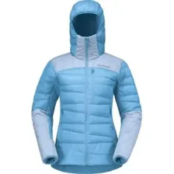 Norrona Warme Stepp-Und Daunenjacken &ndash; Damen / Falketind Down750 Zip Hood Falketind Down750 Zip Hood W Allure Cashmere Blue für Damen -