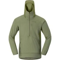 Norrona Warme und atmungsaktive Fleecejacke &ndash; Herren &ndash; M&oslash;re Octa Zip Hood More Octa Zip Hood M Deep Lichen Green für Herren -