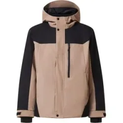 Oakley Warme Skijacke  10K Insulated Color Block Pebble für Herren Größe M Beige