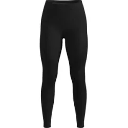 Odlo Legging technique en laine de mérinos BL Bottom Long Seamless Performance W Black für Damen aus Wolle Größe S schwarz