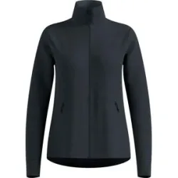 Odlo Fleecejacke mit Reißverschluss &ndash; Damen / Frau Essential Grid Fleece Mid Layer Full Zip Essential Grid Fleece W Black Melange für Damen