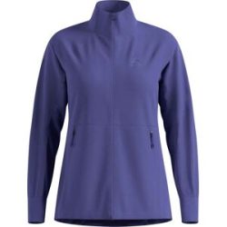 Odlo Leichte Skijacke für Damen &ndash; Essentials Warm Jacket Essentials Warm W Skipper Blue für Damen aus Softshell Größe L Violett