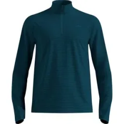 Odlo Vielseitiges, halb-geschlossenes Fleecepullover Essential Thermal Mid Layer 1/2 Zip M Reflecting Pond für Herren Größe S Blau