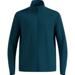 Odlo Leichte Langlaufjacke Essential Warm Jacket M Reflecting Pond für Herren aus Softshell Größe M Blau