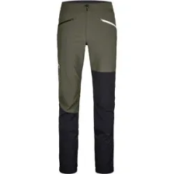 Ortovox Leichte, atmungsaktive und winddichte Hose für Skitourengehen Punta Berrino Pants M Dark Wild Herbs für Herren aus Softshell Größe XL -