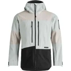 Ortovox Wasserfeste und winddichte Skijacke Ravine Free 3L Jacket M Grey Ice für Herren aus Wolle Größe S Grau