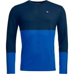 Ortovox Unterwäsche aus Merinowolle 185 Rock'N'Wool LS M Deep Ocean für Herren aus Wolle Größe M Blau