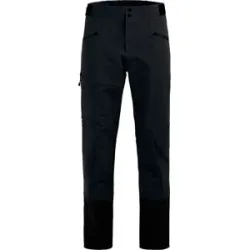 Ortovox Pantalon déperlant et respirant Ortler Softshell Pants M Black Raven für Herren aus Wolle Größe L schwarz