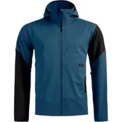 Ortovox Veste polyvalente et respirante avec GORE-TEX&reg; Ortler Softshell Plus Jacket M Blue Nunatak für Herren aus Wolle Größe L Blau