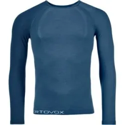 Ortovox Sous-vêtement thermique 120 Comp Light LS M Light Nunatak für Herren aus Wolle Größe L Blau