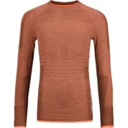 Ortovox Haut technique à manches longues en laine de mérinos 230 Competition LS W Faded Tangerine für Damen aus Wolle Größe M -