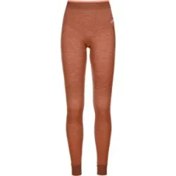 Ortovox Collant en laine de mérinos 230 Competition Long Pants W Faded Tangerine für Damen aus Wolle Größe S Orange