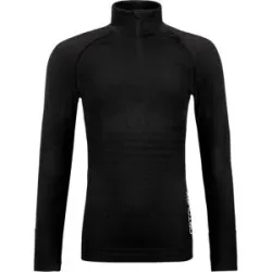 Ortovox Sous-vêtement en laine de mérinos 230 Competition Zip Neck W Black Raven für Damen aus Wolle Größe M schwarz