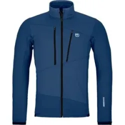 Ortovox Polaire isolante et respirante Fleece Grid Jacket M Blue Nunatak für Herren aus Wolle Größe L Navy blau