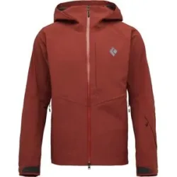 Black Diamond Wasserfeste und atmungsaktive Jacke für Skiwanderungen M Recon Stretch Shell Iron Red für Herren Größe S Rot
