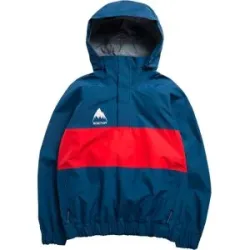 Burton Wasserdichte und atmungsaktive Halb-Zip-Jacke M 80'S Powershell 3L Jacket Selvedge Blue Performer Red für Herren Größe M Blau