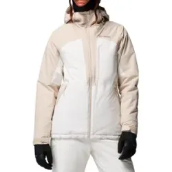 Columbia Wasserdichte und warme Skijacke ? Damen ? Liftline Jacket Liftline Jacket Sea Salt Dark Stone für Damen Größe L Beige