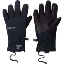 Columbia Leichte wasserdichte Skihandschuhe M Powbound Glove Black für Herren aus Leder Größe S schwarz