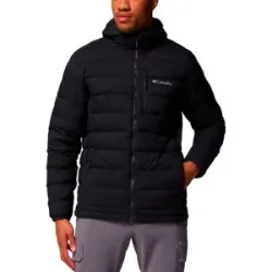 Columbia Doudoune déperlante en duvet naturel Drift Peak Stretch Down Hooded Jacket Black für Herren Größe S schwarz