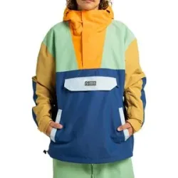 DCShoe Snowboard Jacke mit halbem Reißverschluss DC-43 Anorak Repurpose für Herren Größe L Blau