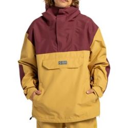 DCShoe Snowboard Jacke mit halbem Reißverschluss DC-43 Anorak Mustard Gold für Herren Größe M Gelb