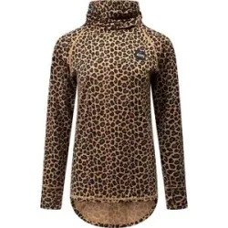 Eivy Technische Unterwäsche aus Merinowolle  Icecold Merino Wool Top Leopard für Damen aus Wolle Größe L Braun