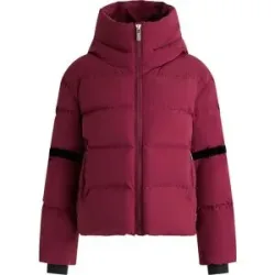 Fusalp Wasserfeste und isolierende Skijacke aus natürlichen Daunen Barsy II  Acajou/Noir für Damen Größe 38 Bordeaux