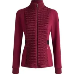 Fusalp Stretchige und wasserabweisende Fleecejacke Meryl Acajou für Damen Größe M Bordeaux