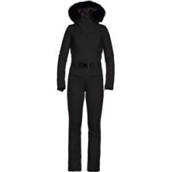 Goldbergh Skianzug aus PrimaLoft® Parry Faux Border Ski Jumpsuit Black für Damen aus Softshell Größe XS schwarz