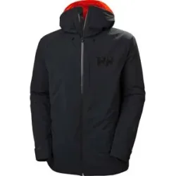 Helly Hansen Isolierende Skijacke aus Primaloft® Powderface Jacket Black für Herren Größe S schwarz