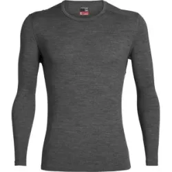 Icebreaker Sous-vêtement en laine de mérinos M Merino 260 Tech LS Crewe Gritstone Heather für Herren aus Wolle Größe XL Grau
