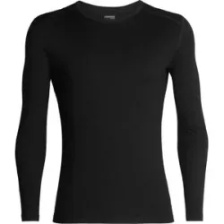 Icebreaker Sous-vêtement en laine de mérinos M Merino 260 Tech LS Crewe Black für Herren aus Wolle Größe M schwarz