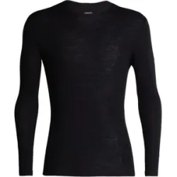 Icebreaker Unterwäsche aus Merinowolle &ndash; Herren &ndash; Merino 175 Everyday LS Crewe M Merino 175 Everyday LS Crewe Black für Herren aus