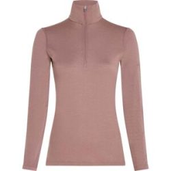 Icebreaker Unterwäsche aus Merinowolle W Merino 200 Oasis LS Half Zip Summit für Damen aus Wolle Größe L Braun