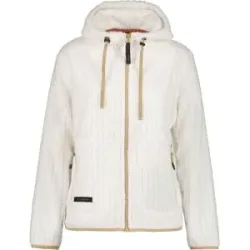 Icepeak Fleece Pullover mit Reißverschluss Aalet W Blanc Casse für Damen Größe XL Weiß