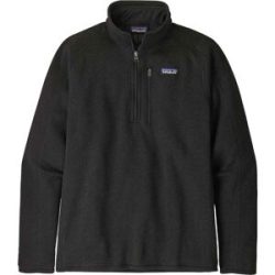 Patagonia Warmer und schlanker Fleecepullover mit 1/4 Reißverschluss M's Better Sweater 1/4 Zip Black für Herren Größe XL schwarz