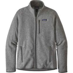 Patagonia Warmer und leichter Pulli M's Better Sweater Jkt Stonewash für Herren Größe XL Grau