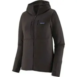 Patagonia Fleecejacke mit Kapuze W's R1 Thermal Full-Zip Hoody Black für Damen Größe XS schwarz