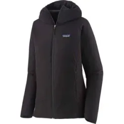 Patagonia Atmungsaktive Daunenjacke W's Nano-Air Light Hybrid Hoody Black für Damen Größe L schwarz