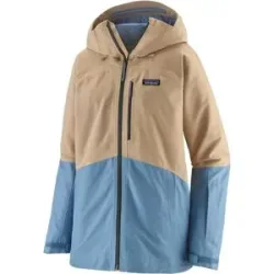 Patagonia Veste de ski respirante W's Powder Town Jkt Oar Tan für Damen Größe XS Beige
