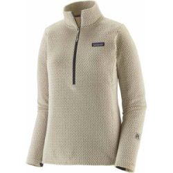 Patagonia Technisches Fleece mit halbem Reißverschluss &ndash; Damen / Frau R1 Air Zip Neck W's R1 Air Zip Neck Wool White für Damen Größe XS -