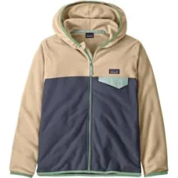 Patagonia Fleece mit Kapuze K's Micro D Snap-T Jkt Smolder Blue  Kindergröße L Blau