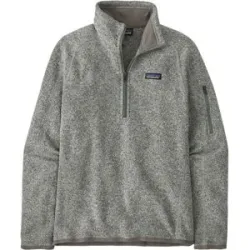 Patagonia Warme und komfortable Fleecejacke &ndash; Damen / Frau &ndash; W's Better Sweater Jkt W's Better Sweater 1/4 Zip Birch White für