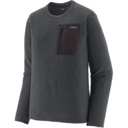 Patagonia Schnell trocknendes Fleece mit Waffelmuster und Reißverschluss &ndash; Herren &ndash; M's R1 Air Crew Smolder Blue M's R1 Air Crew