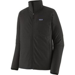 Patagonia Warmes, dehnbares Fleece M's R1 TechFace Jkt Black für Herren Größe S schwarz