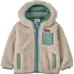 Patagonia Winddichte Fleecejacke mit Fleecefutter &ndash; Kinder &ndash; Baby Retro-X Hoody Baby Retro-X Hoody Natural w/Cover Green  -
