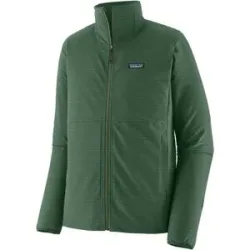 Patagonia Warme, dehnbare Fleecejacke mit Reißverschluss &ndash; Herren &ndash; M's R1 TechFace Jkt M's R1 TechFace Jkt Canopy Green für